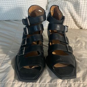 John Fluevog Black Bootie Shoes